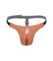 HIDDEN DESIRE - ALTER EGO TANGA VAGINA ABIERTA AJUSTABLE NATURAL