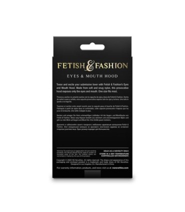 NS NOVELTIES - FETISH & FASHION PASAMONTAÑAS APERTURA DE OJOS Y BOCA NYLON NEGRO