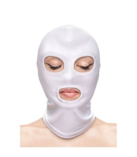 NS NOVELTIES - FETISH & FASHION PASAMONTAÑAS APERUTRA DE OJOS Y BOCA NYLON BLANCO
