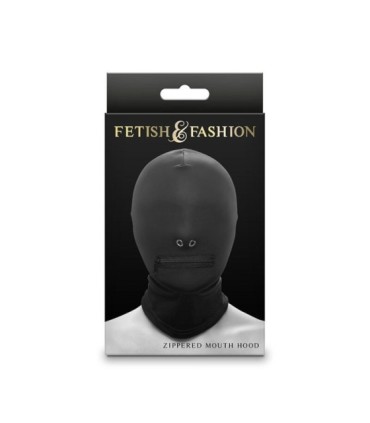 NS NOVELTIES - FETISH & FASHION PASAMONTAÑAS COMPLETO CON CREMALLERA NYLON NEGRO