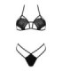 LIVCO CORSETTI FASHION - JIMENA LC 20216 SUJETADOR + TANGA NEGRO TALLA ÚNICA