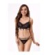 LIVCO CORSETTI FASHION - NERINA 20240 SUJETADOR + TANGA NEGRO S/M