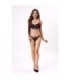 LIVCO CORSETTI FASHION - NERINA 20240 SUJETADOR + TANGA NEGRO S/M