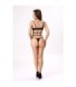 LIVCO CORSETTI FASHION - NERINA 20240 SUJETADOR + TANGA NEGRO S/M