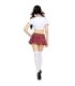 LEG AVENUE - DISFRAZ MISS COLEGIALA CLÁSICO ROJO/BLANCO S/M