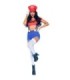 LEG AVENUE - DISFRAZ SEXY MARIO BROS ROJO/AZUL S