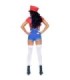 LEG AVENUE - DISFRAZ SEXY MARIO BROS ROJO/AZUL M