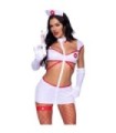 LEG AVENUE - DISFRAZ ENFERMERA SEXY BLANCO M