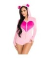 LEG AVENUE - BODY OSITO TERCIOPELO ROSA S