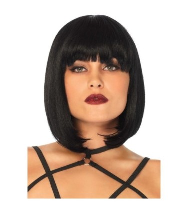 LEG AVENUE - PELUCA CORTA DE CORTE BOB NATURAL NEGRO