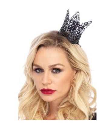 LEG AVENUE - MINI CORONA DE FILIGRANA METAL NEGRO