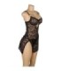 SUBBLIME - 954185 BABYDOLL DE ENCAJE CON TIRANTES AJUSTABLES NEGRO S/M