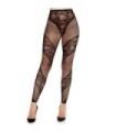LEG AVENUE - MALLAS SIN PIE DE ENCAJE Y TRANSPARENCIA NEGRO