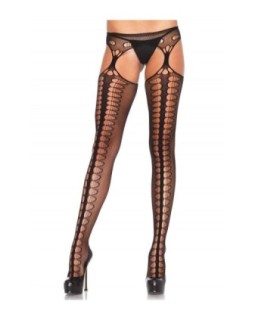 LEG AVENUE - MEDIAS CON LIGUERO EXCLUSIVE NEGRO
