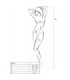 PASSION - WOMAN BS017 BODYSTOCKING BLANCO TALLA ÚNICA