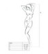 PASSION - WOMAN BS024 BODYSTOCKING BLANCO TALLA ÚNICA