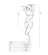 PASSION - WOMAN BS025 BODYSTOCKING ESTILO VESTIDO NEGRO TALLA ÚNICA