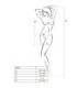 PASSION - WOMAN BS026 BODYSTOCKING ESTILO VESTIDO BLANCO TALLA ÚNICA