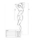 PASSION - WOMAN BS027 BODYSTOCKING ESTILO VESTIDO BLANCO TALLA ÚNICA