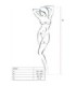 PASSION - WOMAN BS032 BODYSTOCKING NEGRO TALLA ÚNICA