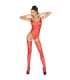 PASSION - WOMAN BS034 BODYSTOCKING ROJO TALLA ÚNICA