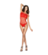 PASSION - WOMAN BS035 BODYSTOCKING ROJO TALLA ÚNICA