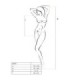 PASSION - WOMAN BS035 BODYSTOCKING ROJO TALLA ÚNICA