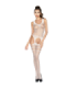 PASSION - WOMAN BS038 BODYSTOCKING BLANCO TALLA ÚNICA