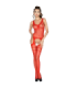 PASSION - WOMAN BS038 BODYSTOCKING ROJO TALLA ÚNICA