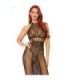 LEG AVENUE - VESTIDO EN RED CON ESPALDA DESCUBIERTA T.U.