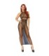 LEG AVENUE - VESTIDO EN RED CON ESPALDA DESCUBIERTA T.U.
