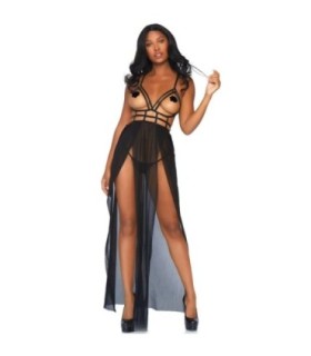 LEG AVENUE - VESTIDO CON BUSTO DE TIRANTES S/M