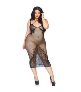 LEG AVENUE - VESTIDO EN CUERPO DE RED 1X-2X