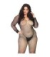 LEG AVENUE - BODYSTOCKING EN RED CON BRILLANTE 1X-2X