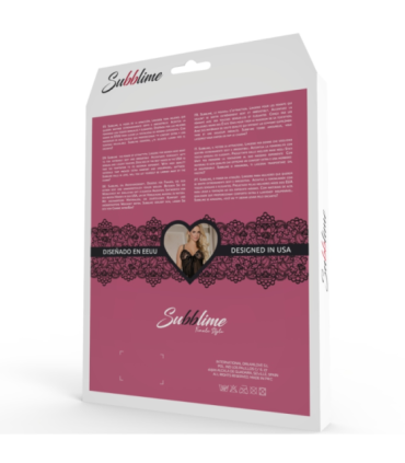 SUBBLIME - FETISH TEDDY CREMALLERA Y MANGA LARGA S/M