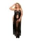 SUBBLIME - SET DRESS-TOP Y TANGA NEGRO TALLA GRANDE