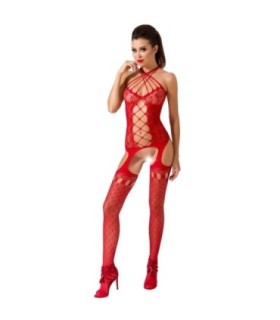 PASSION - WOMAN BS056 BODYSTOCKING ROJO TALLA ÚNICA