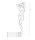 PASSION - WOMAN BS062 BODYSTOCKING NEGRO TALLA ÚNICA
