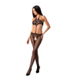 PASSION - WOMAN BS080 BODYSTOCKING NEGRO TALLA ÚNICA