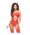 PENTHOUSE - HOT NIGHTFALL BODYSTOCKING ROJO XL