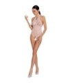 PASSION - WOMAN BS087 BODYSTOCKING BLANCO TALLA ÚNICA