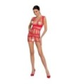 PASSION - WOMAN BS089 BODYSTOCKING ROJO TALLA ÚNICA