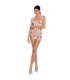 PASSION - WOMAN BS089 BODYSTOCKING BLANCO TALLA ÚNICA