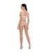 PASSION - WOMAN BS089 BODYSTOCKING BLANCO TALLA ÚNICA
