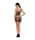 PASSION - WOMAN BS090 BODYSTOCKING NEGRO TALLA ÚNICA
