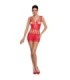 PASSION - WOMAN BS090 BODYSTOCKING ROJO TALLA ÚNICA