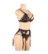 SUBBLIME - SET 3 PIEZAS SUJETADOR + LIGUERO + TANGA L/XL