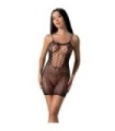PASSION - BS096 BODYSTOCKING ROJO TALLA ÚNICA