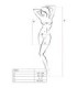 PASSION - BS096 BODYSTOCKING NEGRO TALLA ÚNICA