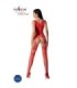 PASSION - BS099 BODYSTOCKING ROJO TALLA ÚNICA